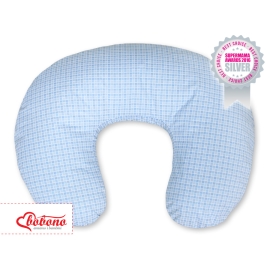Feeding pillow for Baby- Basic blue checkered