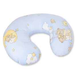 Feeding pillow for Baby- Basic Blue ladders