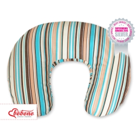 Feeding pillow for Baby- Basic brown stripes