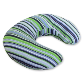 Feeding pillow for Baby- Basic dark blue stripes