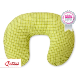Feeding pillow for Baby- Basic green checkered
