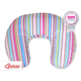 Feeding pillow for Baby- Basic lilac stripes