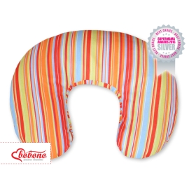 Feeding pillow for Baby- Basic orange stripes