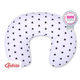 Feeding pillow for Baby- Black stars