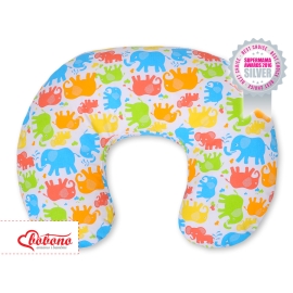 Feeding pillow for Baby- Colored elephants