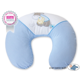 Feeding pillow for Baby- Donkey Luca blue