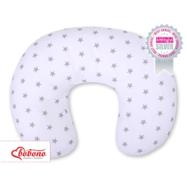 Feeding pillow for Baby- Gray Stars