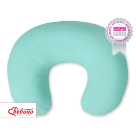 Feeding pillow for Baby- Hanging hearts mint