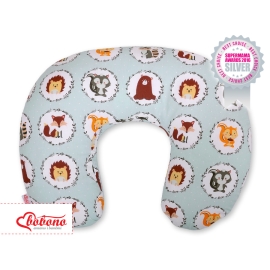 Feeding pillow for Baby- mint animals