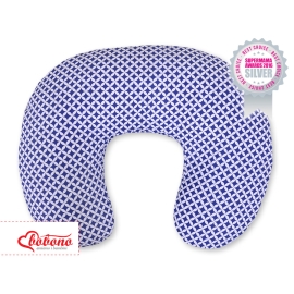 Feeding pillow for Baby- Navy blue flower pattern