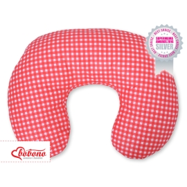 Feeding pillow for Baby- Red checkered