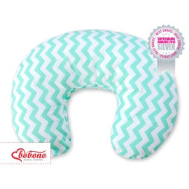 Feeding pillow for Baby- Simple chevron mint