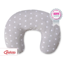 Feeding pillow for Baby- Stars Gray