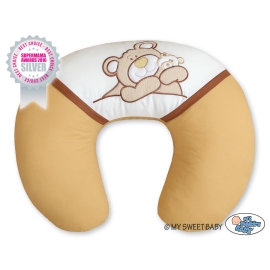 Feeding pillow for Baby- Teddy Bear Barnaba brown