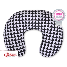 Feeding pillow for Baby- triangles black