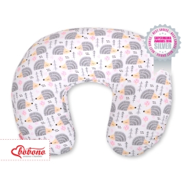 Feeding pillow - hedgehogs Gray