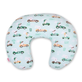 Feeding pillow - mint rabbits