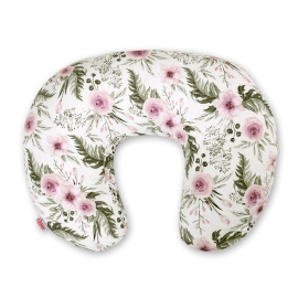 Feeding pillow - peony flower pink