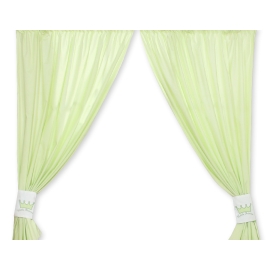 Green Curtains for baby room- Little Prince/Princess