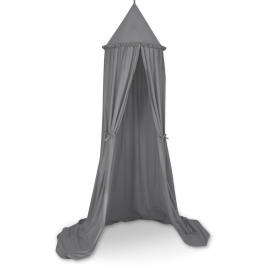 Hanging canopy Curtain Tent Cotton over Baby Bed Room in anthracite