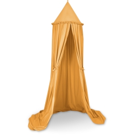 Hanging canopy Curtain Tent Cotton over Baby Bed Room in honey yellow