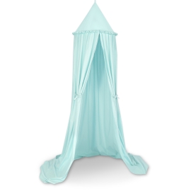 Hanging canopy Curtain Tent Cotton over Baby Bed Room in mint