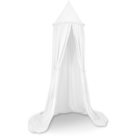 Hanging canopy Dome Cotton over Baby Bed Room in white