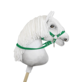 Hobby Horse reins for halters - green