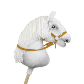 Hobby Horse reins for halters - honey yellow