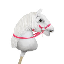 Hobby Horse reins for halters - neon pink