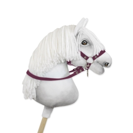 Hobby Horse reins for halters - plum
