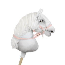 Hobby Horse reins for halters - powder pink