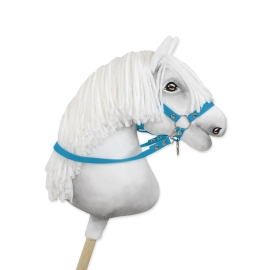Hobby Horse reins for halters - turquoise