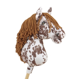 Hobby Horse - brown leopard horse with a brown mane A3