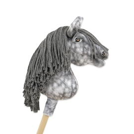 Hobby Horse - dapple grey horse with a grey mane A4
