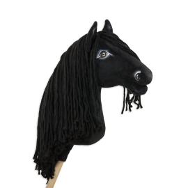 Hobby Horse with long Mane Black