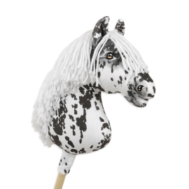 Hobby Horse - leopard horse with a white mane A3