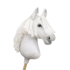White Hobby Horse on Stick
