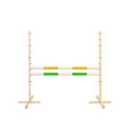 Jumping obstacle for Hobby Horse 120cm, with two beams yellow and green