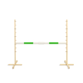 Jumping obstacle for Hobby Horse 160 cm, h-120cm, beam green