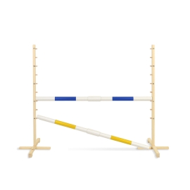 Jumping obstacle for Hobby Horse 160 cm with two bars 50mm - blue