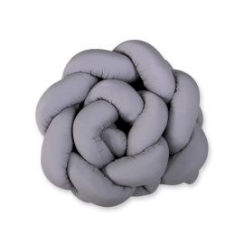 Knot Newborn Pillow Braided bumper 2M- anthracite