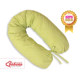 Maternity Pregnancy pillow- Longer- Green checkered