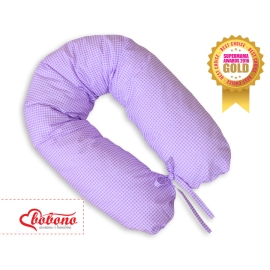 Maternity Pregnancy pillow- Longer- Lilac checkered