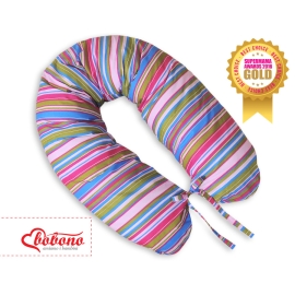 Maternity Pregnancy pillow- Longer- Lilac stripes