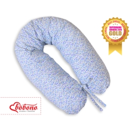 Maternity Pregnancy pillow- Longer- Little blue flowers