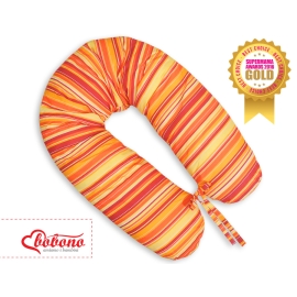 Maternity Pregnancy pillow- Orange-red stripes