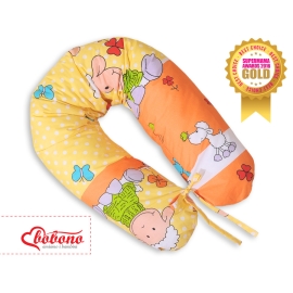 Maternity Pregnancy pillow- Sheep orange-yellow