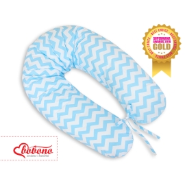 Maternity Pregnancy pillow- Simple chevron blue