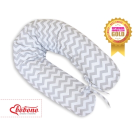 Maternity Pregnancy pillow- Simple chevron Gray